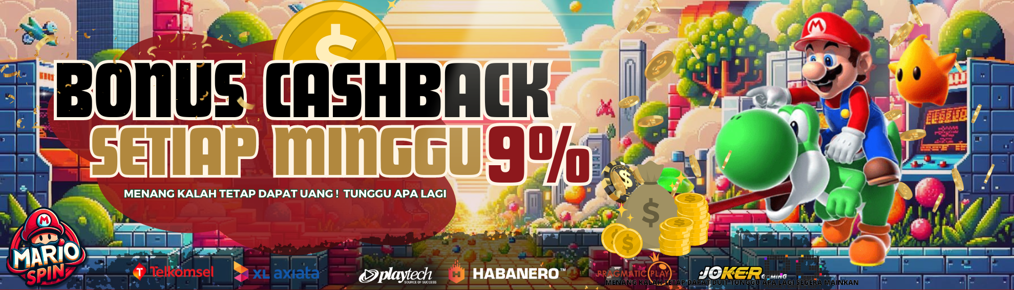 BONUS CASHBACK 9%